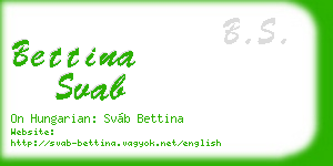 bettina svab business card